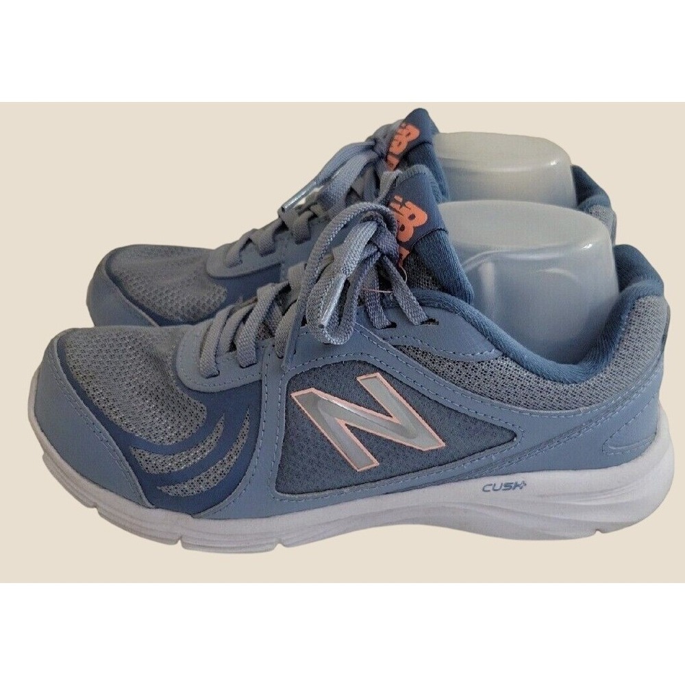 New Balance 496v3 Walking Shoes Cush+ Comfort Athletic Sneakers Blue Pink Sz 8